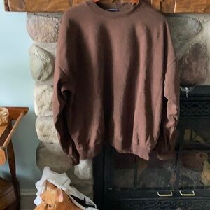 Brandy Melville Brown Crewneck Sweatshirt